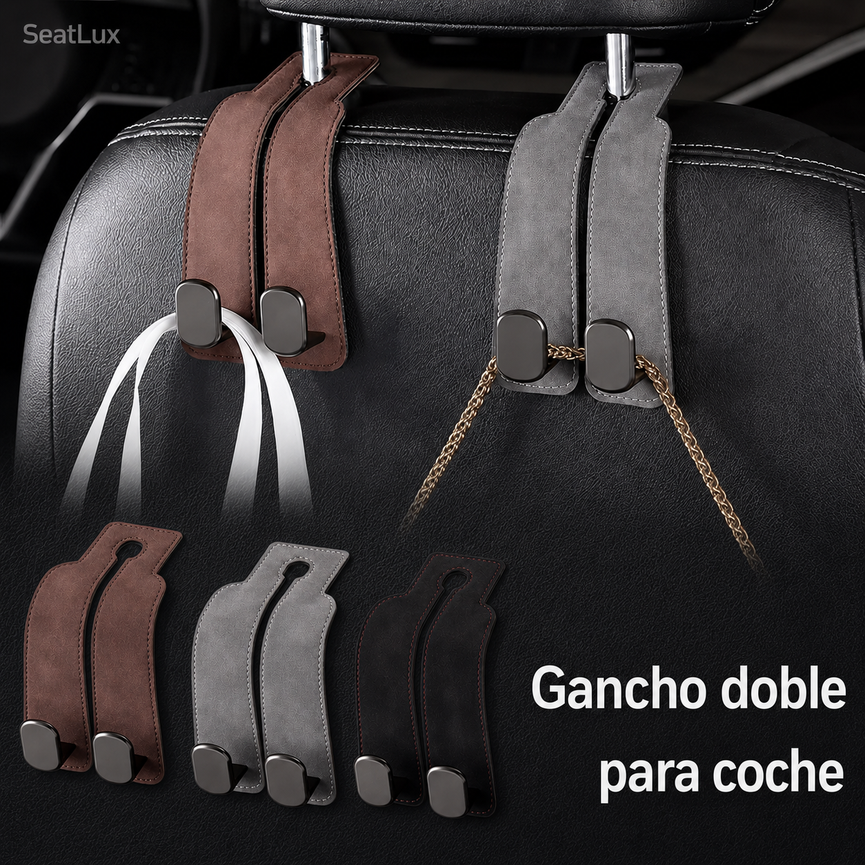 SeatLux Hook — Organizador Elegante para Coche